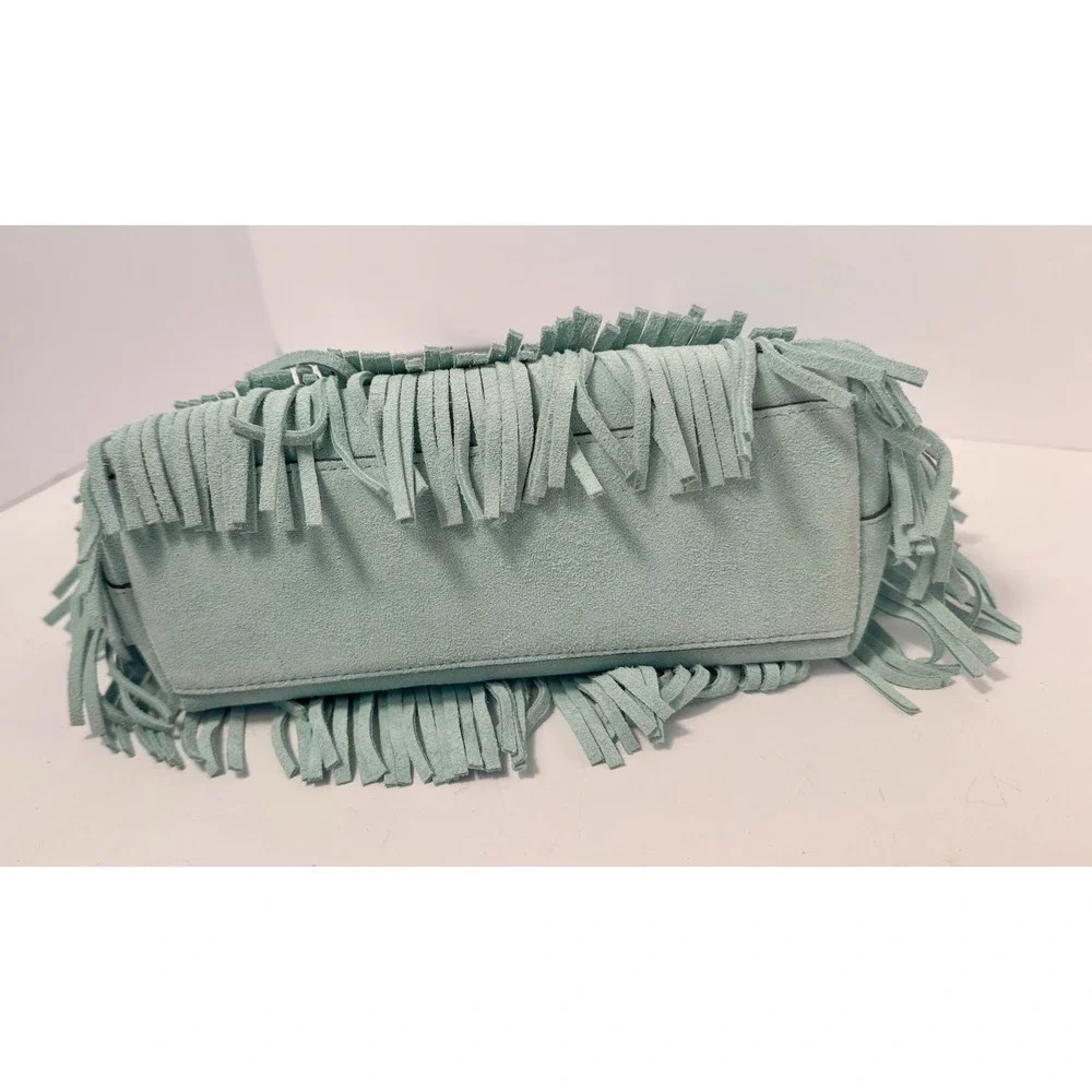 Kate Spade mini suede fringe crossbody & Lucy appliqué floral‎ wristlet